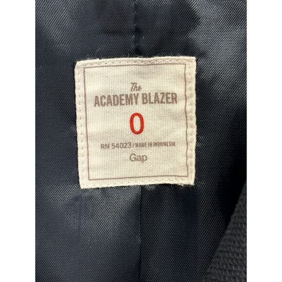 GAP The Academy Blazer 2 Button Jacket Womens Size 0 Office Career Workwear - Picture 4 of 4
